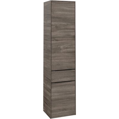 Villeroy & Boch Subway 3.0 Armario Alto - Stone Oak, 2 Puertas, 1 Cajón Villeroy & Boch Subway 3.0 Armario Alto - Stone Oak, 2 Puertas, 1 Cajón