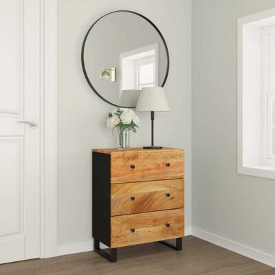 Aparador De Madera Maciza De Acacia 60x33x75 Cm Vidaxl Aparador De Madera Maciza De Acacia 60x33x75 Cm Vidaxl