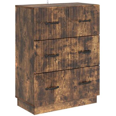 Cajonera Roble Ahumado 66 X 34,5 X 87 Cm Madera De Ingeniería Vidaxl Cajonera Roble Ahumado 66 X 34,5 X 87 Cm Madera De Ingeniería Vidaxl