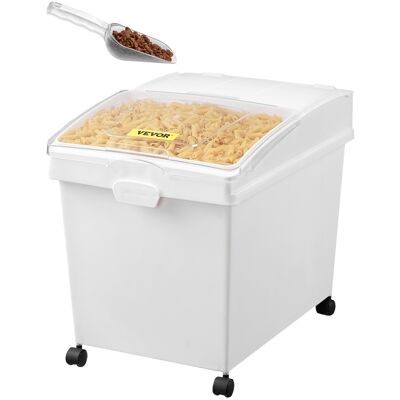 Vevor Contenedor De Harina De 25 Kg Contenedor De Arroz De 3 Piezas/juego Con Tapas Y Ruedas Blanco Contenedor De Almacenamiento De Arroz De Alta Capacidad, Dispensador De Cereales, Arroz Dispensador Vevor Contenedor De Harina De 25 Kg Contenedor De Arroz De 3 Piezas/juego Con Tapas Y Ruedas Blanco Contenedor De Almacenamiento De Arroz De Alta Capacidad, Dispensador De Cereales, Arroz Dispensador