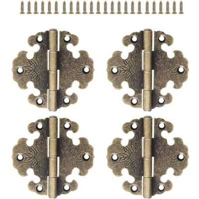 OEM 4 Bisagras Antiguas – Bisagras Decorativas – Mini Bisagras Retro – Bisagras Para Puertas – Bisagras De Bronce Vintage, Para Decorar Armarios, Puertas De Madera Y Estanterías – Crezuo OEM 4 Bisagras Antiguas – Bisagras Decorativas – Mini Bisagras Retro – Bisagras Para Puertas – Bisagras De Bronce Vintage, Para Decorar Armarios, Puertas De Madera Y Estanterías – Crezuo
