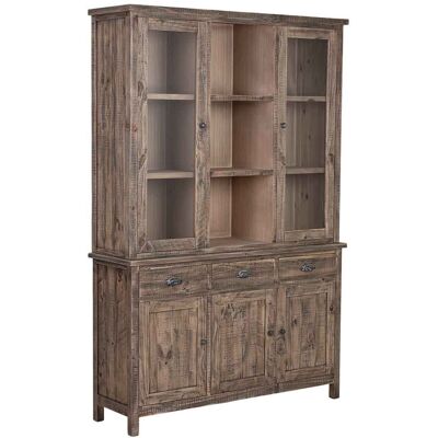 WANDERLUST DECO Vitrina De Madera Marrón 140x40x205h Cm WANDERLUST DECO Vitrina De Madera Marrón 140x40x205h Cm