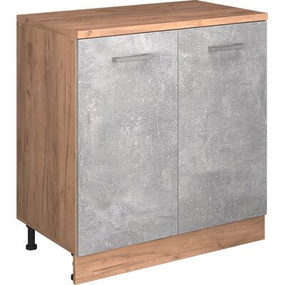 Armario De Ampliación Rion, Hormigón/roble Dorado, 80 X 46 Cm Sin Inclinación Con 2 Puertas, Vicco Armario De Ampliación Rion, Hormigón/roble Dorado, 80 X 46 Cm Sin Inclinación Con 2 Puertas, Vicco