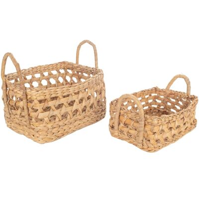 Signes Grimalt - Cestas de algas marinas 2U - Decoración Natural - 33cm Signes Grimalt - Cestas de algas marinas 2U - Decoración Natural - 33cm