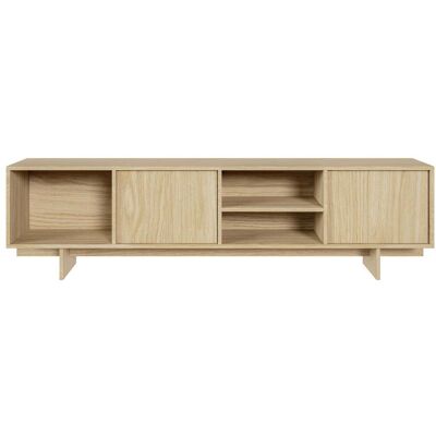 Selsey Sanva - Mueble Tv Con 2 Puertas Y 3 Nichos - 200 Cm - Roble Aceitado Selsey Sanva - Mueble Tv Con 2 Puertas Y 3 Nichos - 200 Cm - Roble Aceitado
