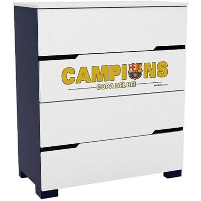 Azura Home Design - Cómoda Con 4 Cajones Fc Barcelona 90 Cm Azura Home Design - Cómoda Con 4 Cajones Fc Barcelona 90 Cm