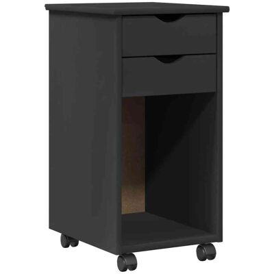 Gabinete Rodante Gris 34 X 39 X 65,5 Cm Pino Macizo Vidaxl Gabinete Rodante Gris 34 X 39 X 65,5 Cm Pino Macizo Vidaxl