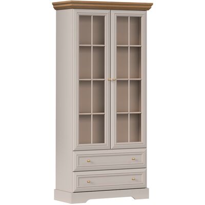 PETITS-MEUBLES Vitrina 2 Puertas 2 Cajones Dulci Cachemira Y Madera PETITS-MEUBLES Vitrina 2 Puertas 2 Cajones Dulci Cachemira Y Madera
