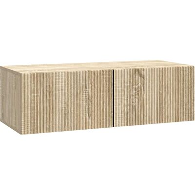 Mueble Para Tv De Pared Roble Sonoma 98 X 41 X 30 Cm Vidaxl Mueble Para Tv De Pared Roble Sonoma 98 X 41 X 30 Cm Vidaxl