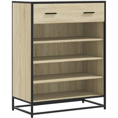 HELLOSHOP26 Zapatero Sonoma De Roble 75 X 38 X 97,5 Cm Con 4 Compartimentos Diseño Moderno En Madera De Ingeniería 020055629 HELLOSHOP26 Zapatero Sonoma De Roble 75 X 38 X 97,5 Cm Con 4 Compartimentos Diseño Moderno En Madera De Ingeniería 020055629
