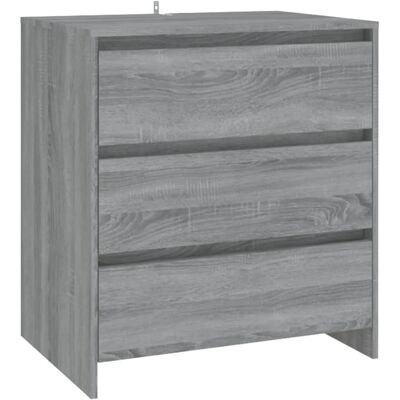 vidaXL Sideboard Gris Sonoma 70x41x75 cm Madera ingenieril - Mueble de almacenamiento vidaXL Sideboard Gris Sonoma 70x41x75 cm Madera ingenieril - Mueble de almacenamiento