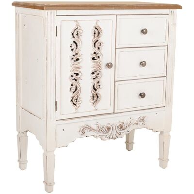 WANDERLUST DECO Recibidor De Madera Blanco 70x36x80 WANDERLUST DECO Recibidor De Madera Blanco 70x36x80