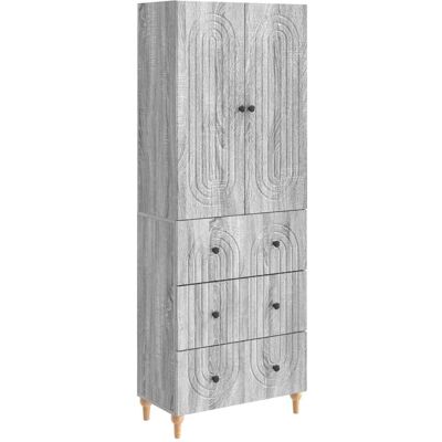 Juego De Armarios 2 Uds. Sonoma Gris Madera De Ingeniería Vidaxl Juego De Armarios 2 Uds. Sonoma Gris Madera De Ingeniería Vidaxl