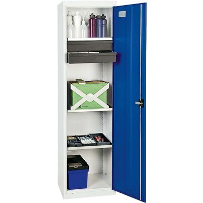 Stumpf Gabinete De Herramientas Y Materiales Serie 3000 Gris Claro / Azul Genciana + 2 Cajones De 100 Mm + 3 Estantes Extraíbles - 3005174 Stumpf Gabinete De Herramientas Y Materiales Serie 3000 Gris Claro / Azul Genciana + 2 Cajones De 100 Mm + 3 Estantes Extraíbles - 3005174