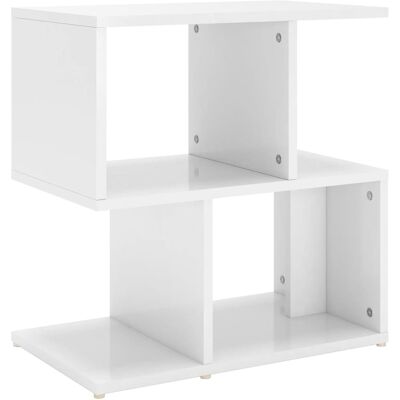 Vidaxl - Mesita De Noche Madera Contrachapada Blanco Brillo 50x30x51,5cm Vidaxl - Mesita De Noche Madera Contrachapada Blanco Brillo 50x30x51,5cm