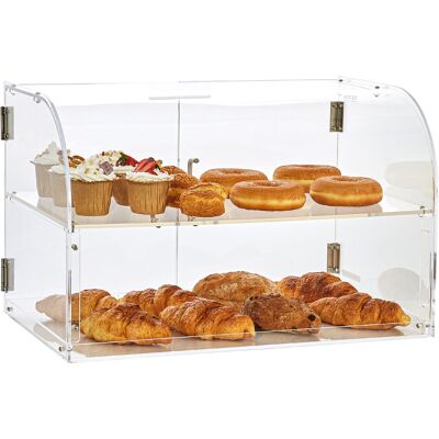 Mophorn Vitrina De Pastelería Vitrina De Mostrador De Panadería Comercial De 2 Niveles Vitrina De Acrílico Con Entrada De Puerta Trasera Y Estantes Extraíbles Mophorn Vitrina De Pastelería Vitrina De Mostrador De Panadería Comercial De 2 Niveles Vitrina De Acrílico Con Entrada De Puerta Trasera Y Estantes Extraíbles