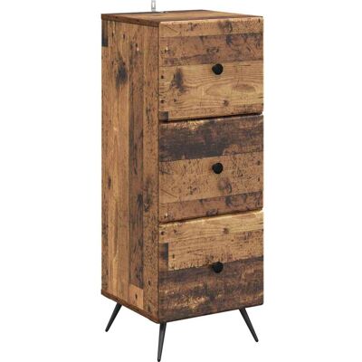 Cajonera Madera Envejecida 33 X 34,5 X 90 Cm Vidaxl Cajonera Madera Envejecida 33 X 34,5 X 90 Cm Vidaxl