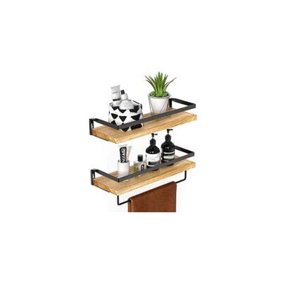 OEM Homefurnishing Juego De 2 Estantes De Pared, Estante De Pared Rústico De 42 Cm De Largo, Toallero Extraíble, Estante De Pared Para Baño, Sala De Estar, Dormitorio, Cocina, Etc. - Crezuo OEM Homefurnishing Juego De 2 Estantes De Pared, Estante De Pared Rústico De 42 Cm De Largo, Toallero Extraíble, Estante De Pared Para Baño, Sala De Estar, Dormitorio, Cocina, Etc. - Crezuo