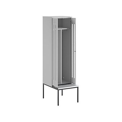 Certeo - Taquilla Con Separación De Ropa Limpia/sucia Berlin 1 Con Banco Certeo - Taquilla Con Separación De Ropa Limpia/sucia Berlin 1 Con Banco