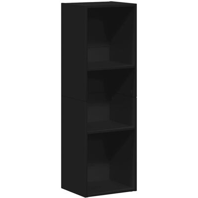 vidaXL Estantería libros - Negro 36x30x114 cm - Estantería y mueble TV vidaXL Estantería libros - Negro 36x30x114 cm - Estantería y mueble TV