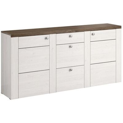 Arredamento1 - Cómoda Salelbo 107, Cebolla De Alerce + Trufa Roble, Con Cajones Y Puertas, Número De Cajones: 0, 85x176x37cm Arredamento1 - Cómoda Salelbo 107, Cebolla De Alerce + Trufa Roble, Con Cajones Y Puertas, Número De Cajones: 0, 85x176x37cm