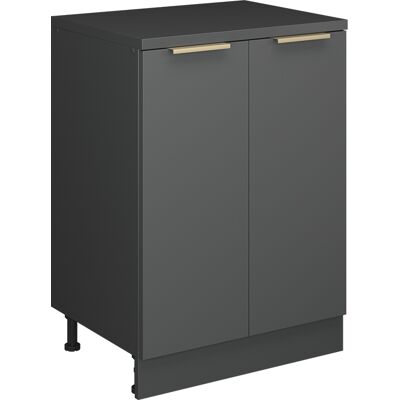 Armario De Ampliación Rion, Antracita-oro/antracita, 60 X 46 Cm Sin Inclinación Con 2 Puertas, Vicco Armario De Ampliación Rion, Antracita-oro/antracita, 60 X 46 Cm Sin Inclinación Con 2 Puertas, Vicco
