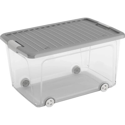 CURVER Contenedor Alto Kis W Box Con Ruedas Gris 31,5x39x56,5 CURVER Contenedor Alto Kis W Box Con Ruedas Gris 31,5x39x56,5