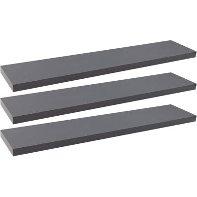 Woltu - RG9315sz-3 - MDF Negro - Estantería de Pared Woltu - RG9315sz-3 - MDF Negro - Estantería de Pared