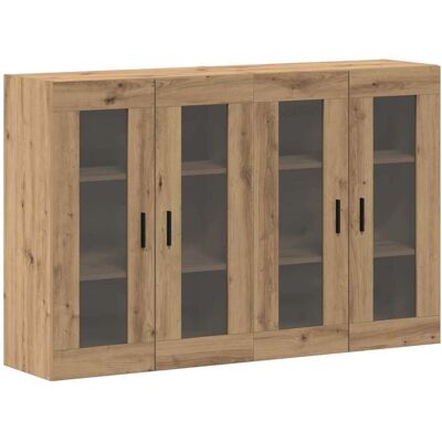 HELLOSHOP26 Conjunto De 2 Armarios De Pared De Diseño Rústico Con Gran Espacio De Almacenaje 69,5 X 34 X 90 Cm Fabricados En Madera De Roble Industrial Acabado Artesanal 020056065 HELLOSHOP26 Conjunto De 2 Armarios De Pared De Diseño Rústico Con Gran Espacio De Almacenaje 69,5 X 34 X 90 Cm Fabricados En Madera De Roble Industrial Acabado Artesanal 020056065