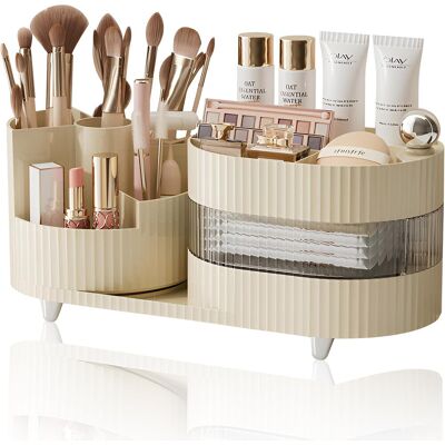 AHLSEN Organizador De Maquillaje Giratorio De 360° Para Brochas De Maquillaje AHLSEN Organizador De Maquillaje Giratorio De 360° Para Brochas De Maquillaje