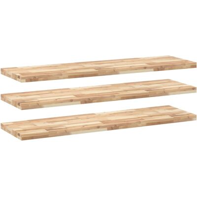 Estantes Flotantes 3 Uds Madera Acacia Sin Tratar 120x40x4 Cm Vidaxl Estantes Flotantes 3 Uds Madera Acacia Sin Tratar 120x40x4 Cm Vidaxl