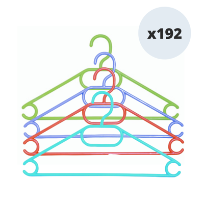 MSV - Pack 192 perchas infantiles 34cm Multicolor - Hangers MSV - Pack 192 perchas infantiles 34cm Multicolor - Hangers