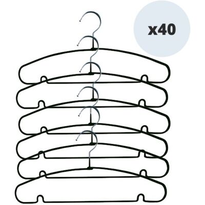 MSV - 40-pack - Negro - Perchas MSV - 40-pack - Negro - Perchas