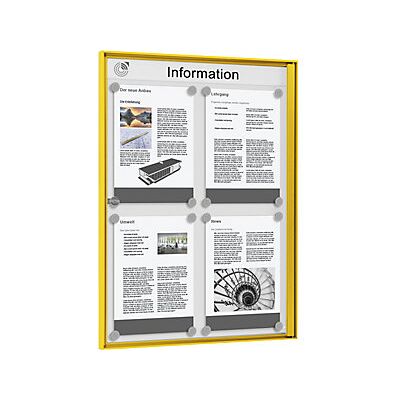 Certeo - Vitrina De Anuncios Para Interiores Para Formato 2 X 2 Din A4 Certeo - Vitrina De Anuncios Para Interiores Para Formato 2 X 2 Din A4