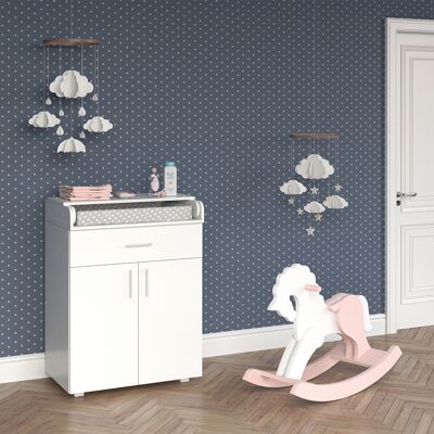 Vicco Mesa de Cambiar Lena - Mueble Multifuncional Blanco Vicco Mesa de Cambiar Lena - Mueble Multifuncional Blanco
