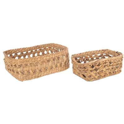Signes Grimalt - Cestas Decorativas Marrón 28x38x14cm - Decoración Signes Grimalt - Cestas Decorativas Marrón 28x38x14cm - Decoración