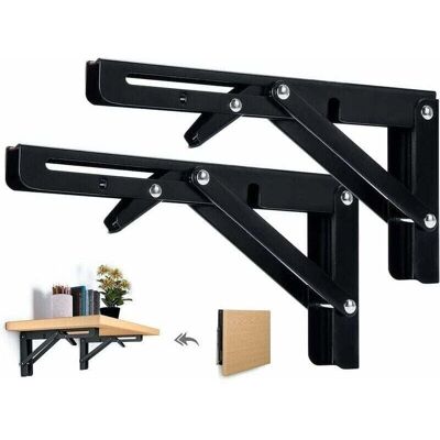 OEM 2 Soportes Plegables Para Estantes De 300 Mm, Soporte Angular Plegable Para Estante De Pared, Xu, Soporte Plegable Negro Resistente Para Consola De Mesa Y Estante De Pared, Capacidad De Carga De 60 Kg OEM 2 Soportes Plegables Para Estantes De 300 Mm, Soporte Angular Plegable Para Estante De Pared, Xu, Soporte Plegable Negro Resistente Para Consola De Mesa Y Estante De Pared, Capacidad De Carga De 60 Kg