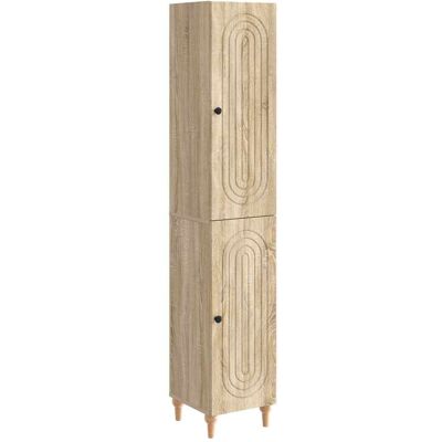 Juego De Armarios 2 Uds. Roble Sonoma Madera De Ingeniería Vidaxl Juego De Armarios 2 Uds. Roble Sonoma Madera De Ingeniería Vidaxl