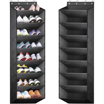 OEM Zapatero De Puerta, Zapatero Colgante, Organizador De Zapatos, Almacenamiento De Zapatos Para Puerta Con 8 Compartimentos Profundos, Capacidad Para 20 Pares De Zapatos, Negro OEM Zapatero De Puerta, Zapatero Colgante, Organizador De Zapatos, Almacenamiento De Zapatos Para Puerta Con 8 Compartimentos Profundos, Capacidad Para 20 Pares De Zapatos, Negro