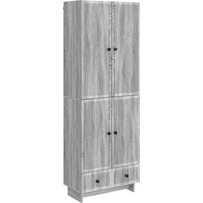 Juego De Armarios 2 Uds. Sonoma Gris Madera De Ingeniería Vidaxl Juego De Armarios 2 Uds. Sonoma Gris Madera De Ingeniería Vidaxl