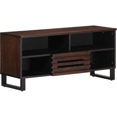 vidaXL Mueble de TV de mango marrón - Mueble para entretenimiento - Unidad de TV vidaXL Mueble de TV de mango marrón - Mueble para entretenimiento - Unidad de TV