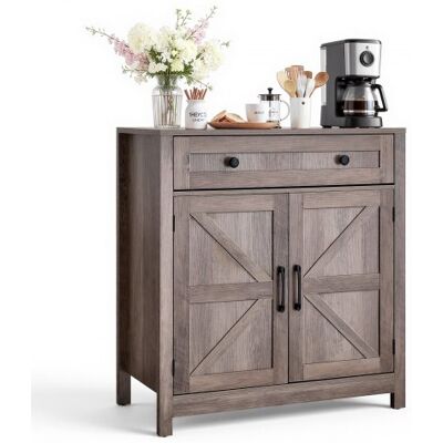 OEM Aparador De Cocina 75 X 37,5 X 80 Cm, Mueble Auxiliar Con Cajón Estantes Ajustables, Estilo Casa De Campo, Dispositivo Antivuelco, Armario De Almacenamiento Para Salón Entrada Comedor, Gris OEM Aparador De Cocina 75 X 37,5 X 80 Cm, Mueble Auxiliar Con Cajón Estantes Ajustables, Estilo Casa De Campo, Dispositivo Antivuelco, Armario De Almacenamiento Para Salón Entrada Comedor, Gris