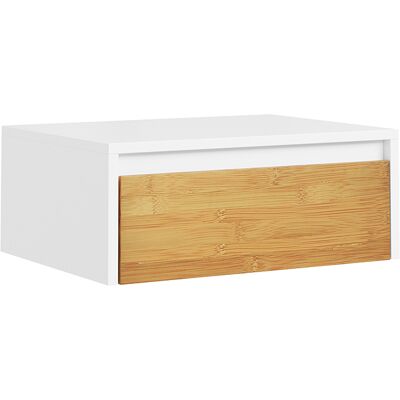 Sobuy Mesilla De Noche Blanca Con Un Cajón Cómoda Colgante Con Panel De Bambú Mueble Flotante De Aglomerado 40×30×11 Cm Capacidad De Carga 13 Kg Fbt174-e-wn Sobuy Mesilla De Noche Blanca Con Un Cajón Cómoda Colgante Con Panel De Bambú Mueble Flotante De Aglomerado 40×30×11 Cm Capacidad De Carga 13 Kg Fbt174-e-wn