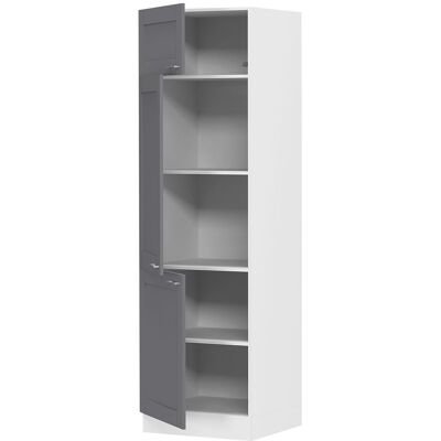 Armario de Cocina VCM Colura - 207x60x57cm, Blanco y Negro Armario de Cocina VCM Colura - 207x60x57cm, Blanco y Negro