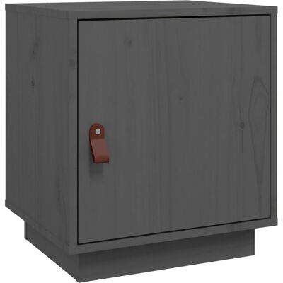 Mesita De Noche Madera Maciza De Pino Gris 40x34x45 Cm Vidaxl Mesita De Noche Madera Maciza De Pino Gris 40x34x45 Cm Vidaxl
