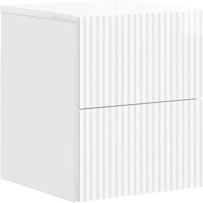 Mesita De Noche De Pared Con Cajón Brillante 33 X 34,5 X 40 Cm Vidaxl Mesita De Noche De Pared Con Cajón Brillante 33 X 34,5 X 40 Cm Vidaxl