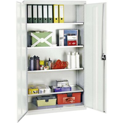 Stumpf Gabinete Para Herramientas Y Materiales Serie 3000 Gris Claro + 4 Estantes Extraíbles Continuos - 3008007 Stumpf Gabinete Para Herramientas Y Materiales Serie 3000 Gris Claro + 4 Estantes Extraíbles Continuos - 3008007