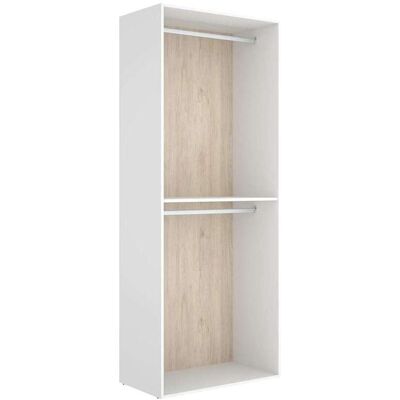 DKT Vestidor Reus Con Doble Barra De Colgar Acabado Blanco, 204.5cm(alto) 80cm(ancho) 45cm(fondo) DKT Vestidor Reus Con Doble Barra De Colgar Acabado Blanco, 204.5cm(alto) 80cm(ancho) 45cm(fondo)