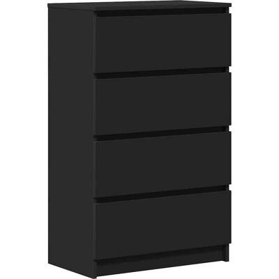 Sideboard negro de madera engineered con 4 cajones - Sideboard Sideboard negro de madera engineered con 4 cajones - Sideboard