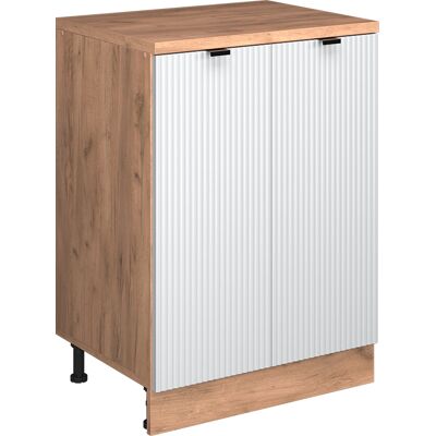 Armario De Ampliación Rion, Ondulación Blanca/roble Dorado, 60 X 46 Cm Sin Inclinación Con 2 Puertas, Vicco Armario De Ampliación Rion, Ondulación Blanca/roble Dorado, 60 X 46 Cm Sin Inclinación Con 2 Puertas, Vicco